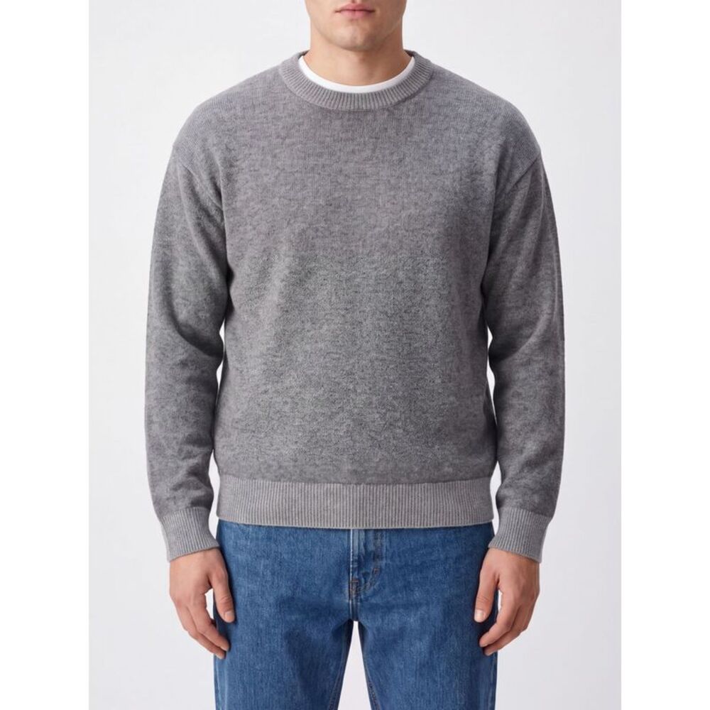 Roberto Collina Men Long-Sleeved Merino Wool Crew-Neck Jumper Roberto Collina